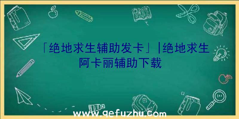 「绝地求生辅助发卡」|绝地求生阿卡丽辅助下载